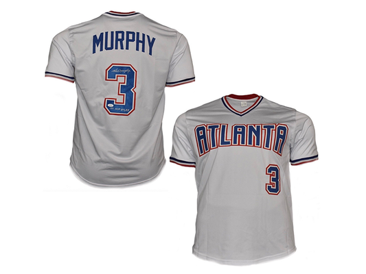 Dale Murphy NL MVP 82, 83 Signed Atlanta Braves Custom Jersey