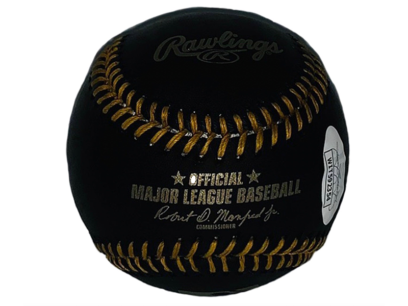 Dale Murphy Autographed NL MVP 82,83 Rawlings Official MLB Black Baseball (JSA)