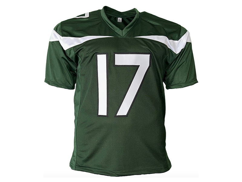 Garrett Wilson Autographed Signed New York Green Football Jersey (JSA)