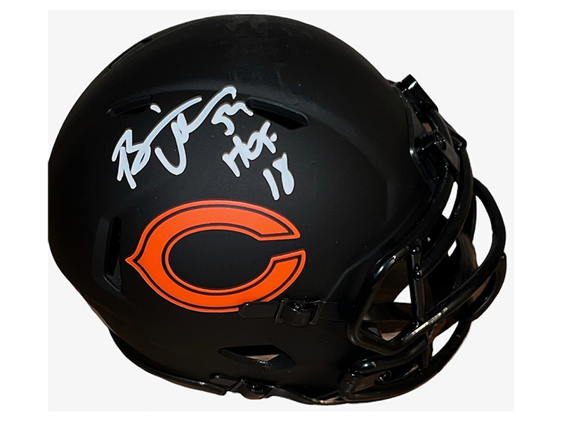 Brian Urlacher Chicago Bears Autographed Eclipse Mini Helmet Beckett