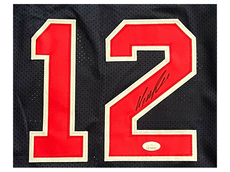Dominique Wilkins Autographed USA Blue Basketball Jersey (JSA)