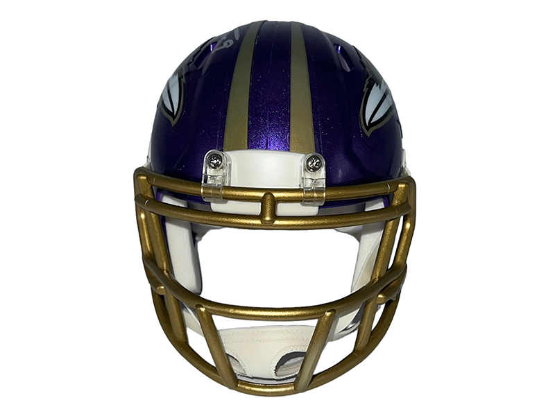 Justin Tucker Autographed Baltimore Ravens Flash Mini Football Helmet (Beckett)