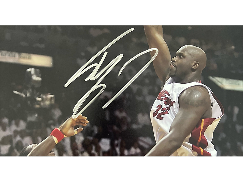 Shaquille O’Neal Miami Heat vs Detroit Pistons Autographed 16x20 Photo JSA