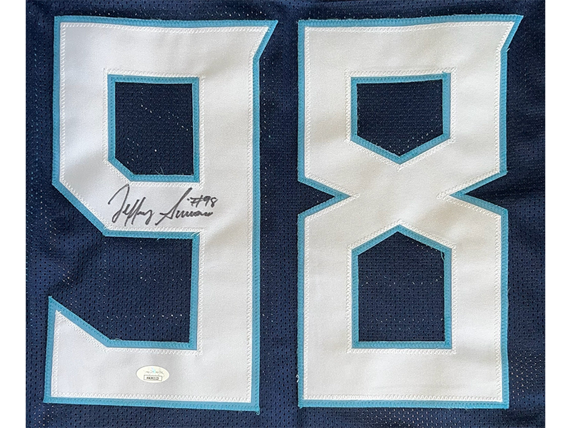 Jeffery Simmons Autographed Blue Tennessee Pro Style Football Jersey (JSA)