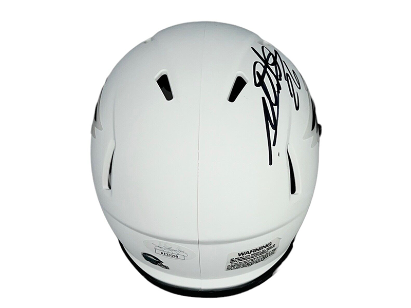 Miles Sanders Philadelphia Eagles Autographed Lunar Mini Helmet (JSA)