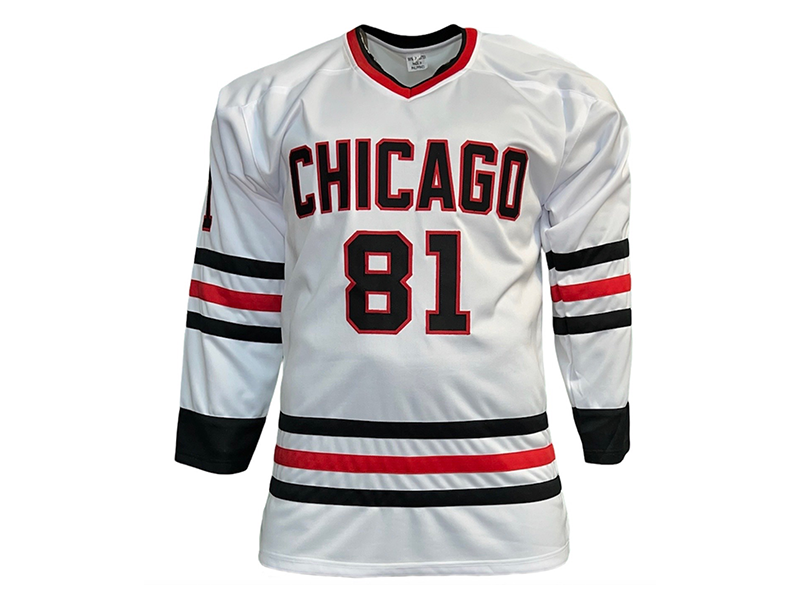 Marián Hossa “HOF-2020” Insc Autographed White Chicago  Hockey Jersey Beckett