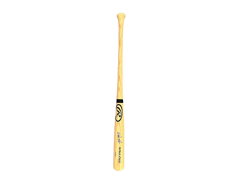 Wade Boggs Autographed Rawlings Blonde Baseball Bat (JSA)