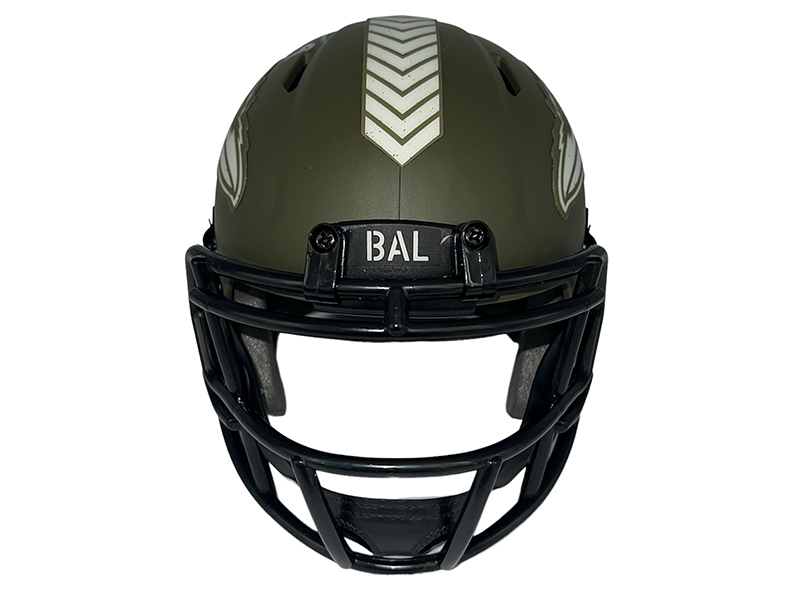 Justin Tucker Autographed Baltimore Ravens Salute Mini Football Helmet (Beckett