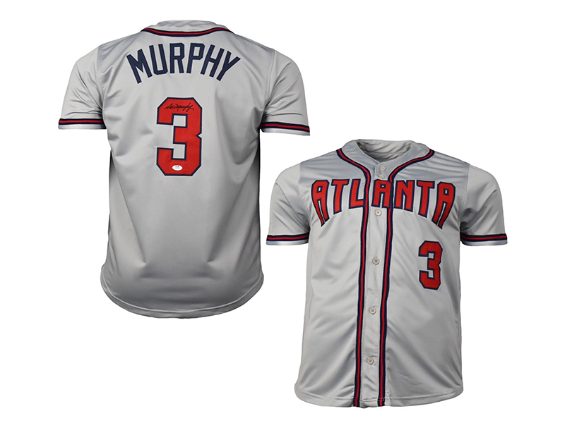 Dale Murphy Autographed Atlanta Pro-Style Gray Baseball Jersey (JSA)