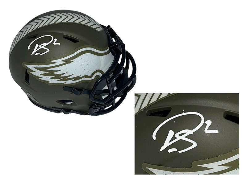 Darius Slay Jr Signed Philadelphia Eagles Salute to Service Mini Helmet Beckett