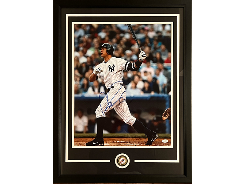 Alex Rodriguez Autographed New York ￼Yankees 16x20 Photo Frame (JSA)