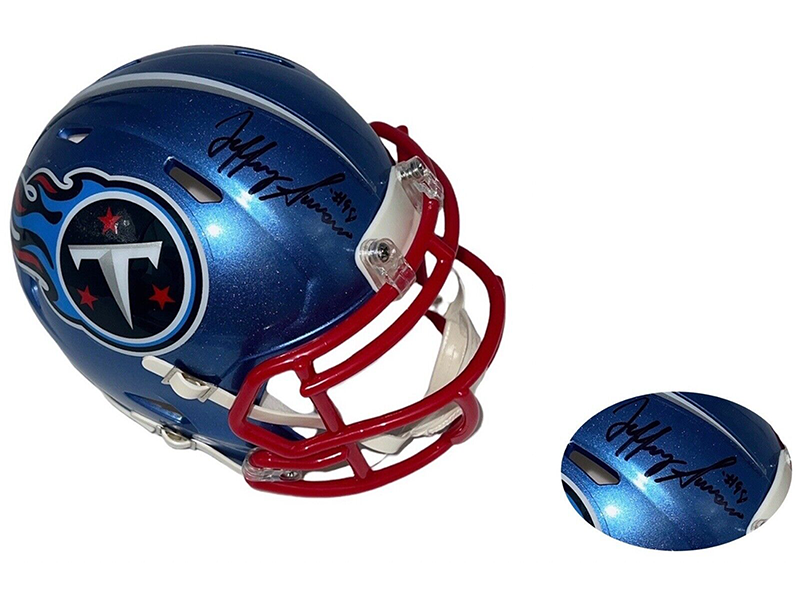 Jeffery Simmons Autographed Tennessee Titans Flash Mini Helmet (JSA)