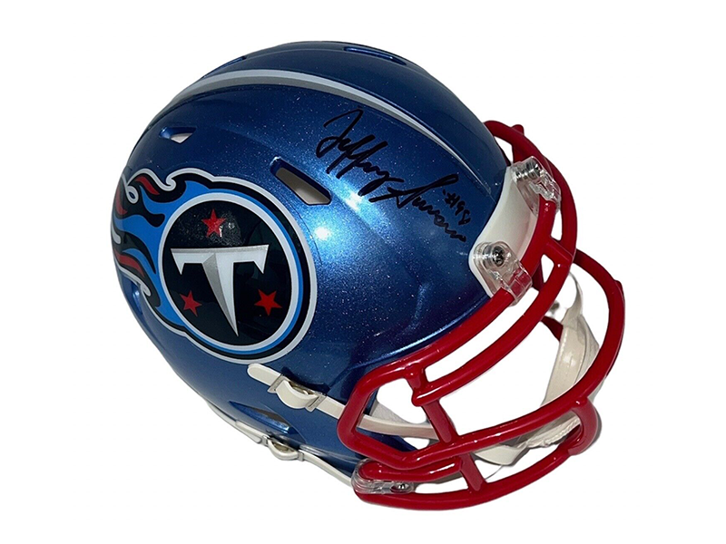 Jeffery Simmons Autographed Tennessee Titans Flash Mini Helmet (JSA)