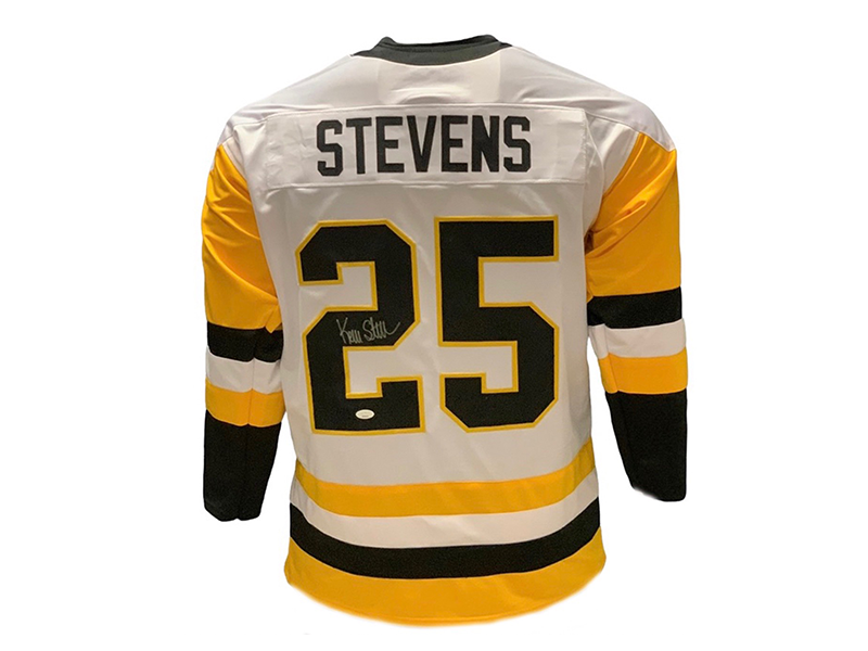 Kevin Stevens Autographed Pro Style Hockey Jersey White (JSA)