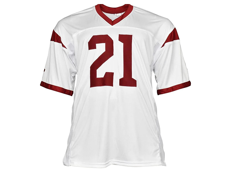 LenDale White Autographed College White Football Jersey (JSA)