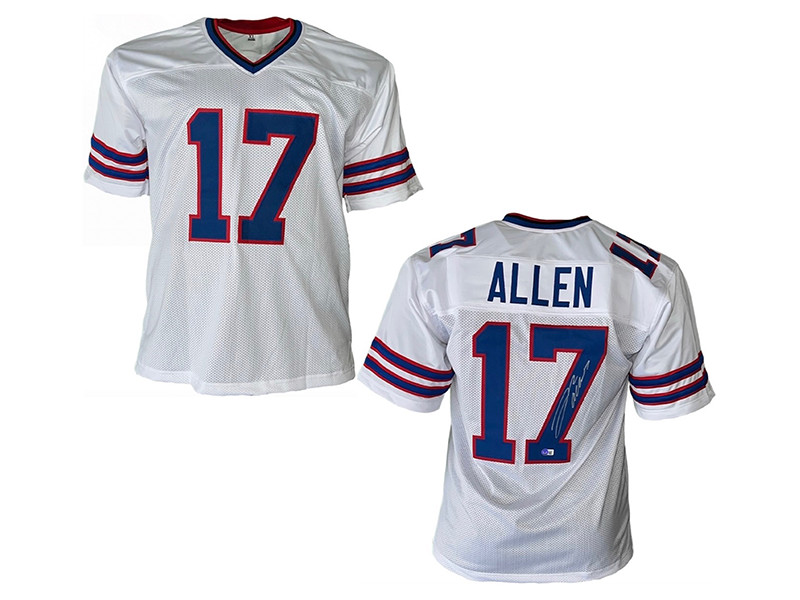 Josh Allen Autographed Pro Style White Football Jersey Beckett