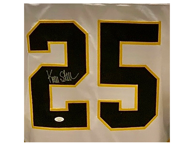 Kevin Stevens Autographed Pro Style Hockey Jersey White (JSA)