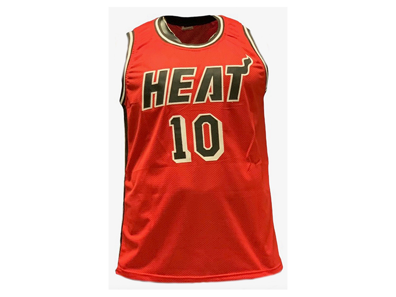 Tim Hardaway Autographed Miami Pro Red Basketball Jersey (JSA)