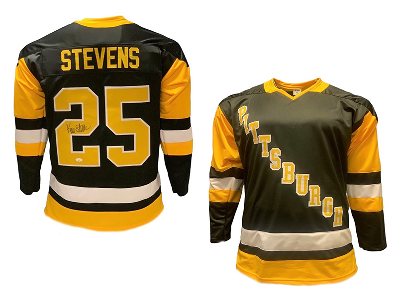 Kevin Stevens Autographed Pittsburgh Pro Style Hockey Jersey Black (JSA)