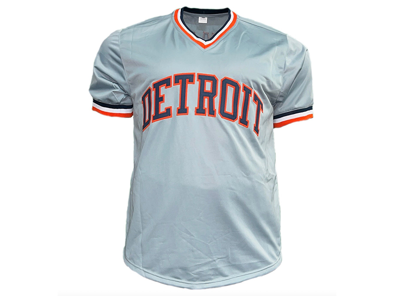 Alan Trammell Autographed Pro Style Gray Detroit Baseball Jersey (JSA)