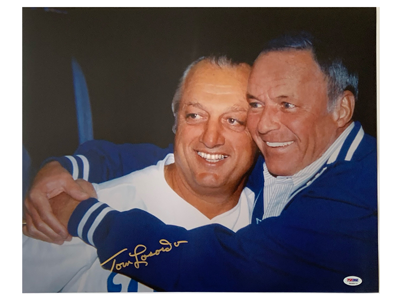 Tommy Lasorda Autographed Los Angeles Dodgers 16x20 Photo PSA/DNA COA