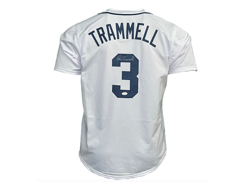 Alan Trammell Autographed Pro Style White Detroit Baseball Jersey (JSA)