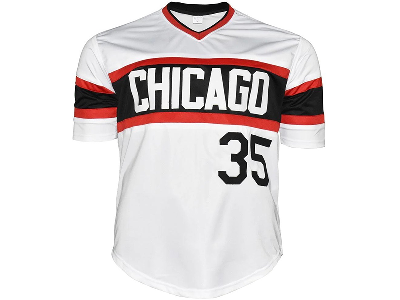 Frank Thomas Signed Chicago White Throwback Baseball Jersey (JSA)