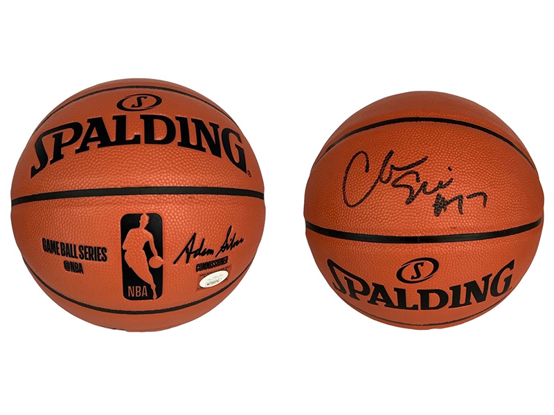 Mario Elie Autographed Spalding NBA Game Series Basketball (JSA)