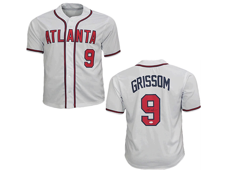 Marquis Grissom Autographed Throwback Style White Baseball Jersey (JSA)