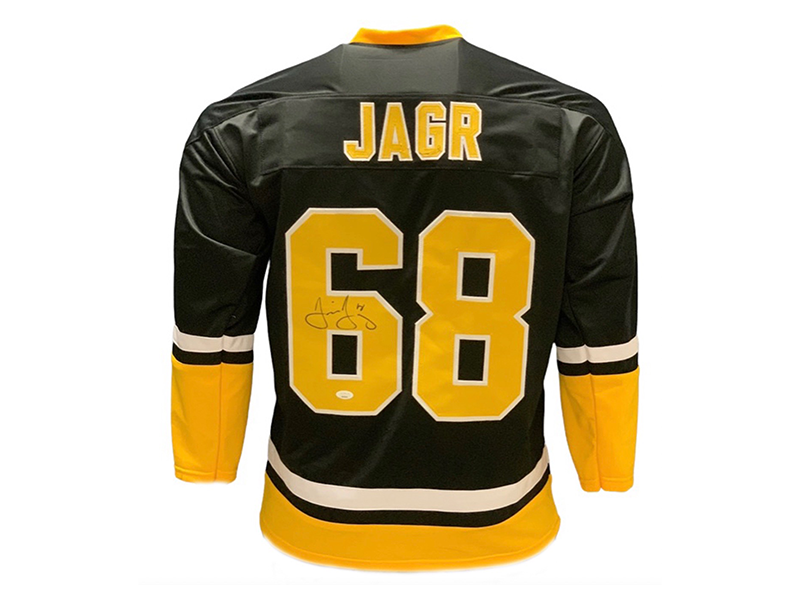 Jaromir Jagr Autographed Pittsburgh Pro Style Hockey Jersey Black (JSA –  Golden Autographs