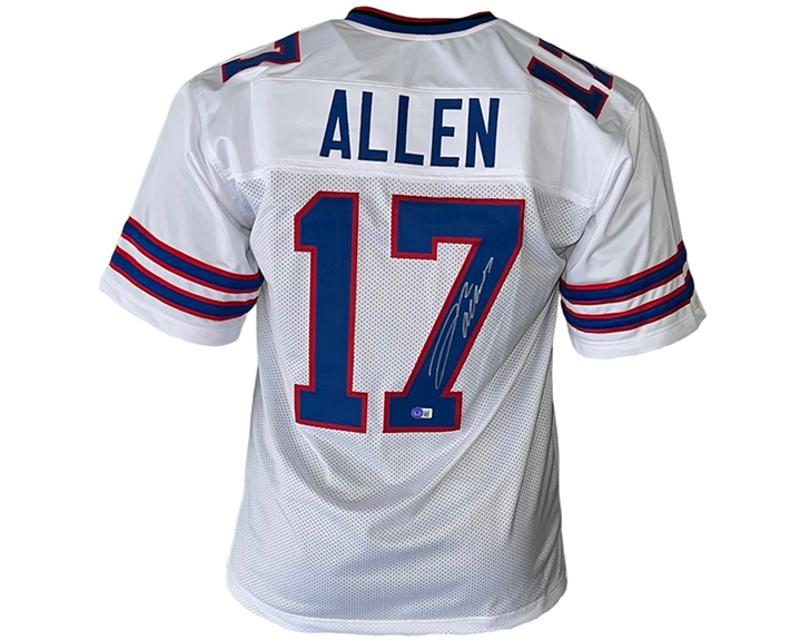 Josh Allen Autographed Pro Style White Football Jersey Beckett