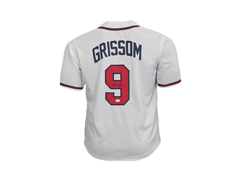 Marquis Grissom Autographed Throwback Style White Baseball Jersey (JSA)