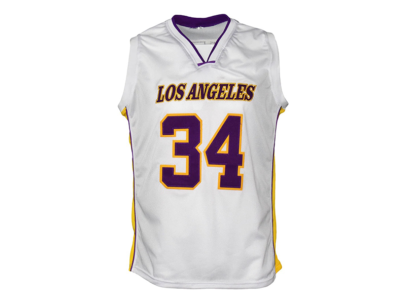 Shaquille O'Neal Autographed Los Angeles Pro Style White Basketball Jersey (JSA)