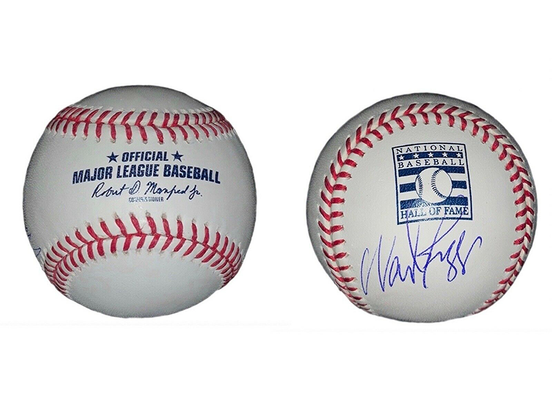 Wade Boggs Autographed Official Major League HOF Logo Baseball (JSA)