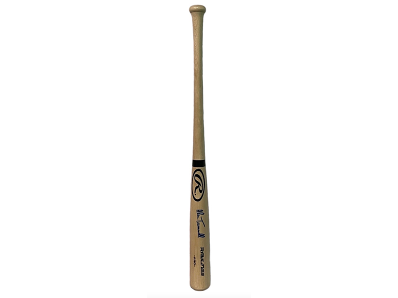 Alan Trammell Autographed Rawlings Blonde Baseball Bat JSA
