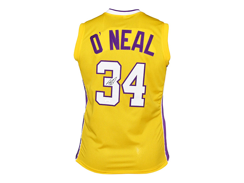 Shaquille O'Neal Autographed Los Angeles Pro Yellow Basketball Jersey (JSA)