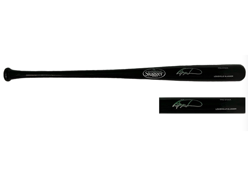 Ryan Howard Autographed Louisville Slugger Official MLB Black Baseball Bat JSA