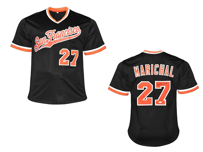 Juan Marichal Autographed San Francisco Black Baseball Jersey (JSA)