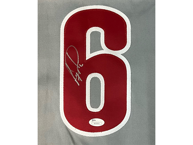 Ryan Howard Autographed Philadelphia Gray Baseball Jersey (JSA)