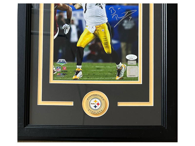 Ben Roethlisberger Signed Pittsburgh Steelers 11/14 SB XLIII Framed photo JSA