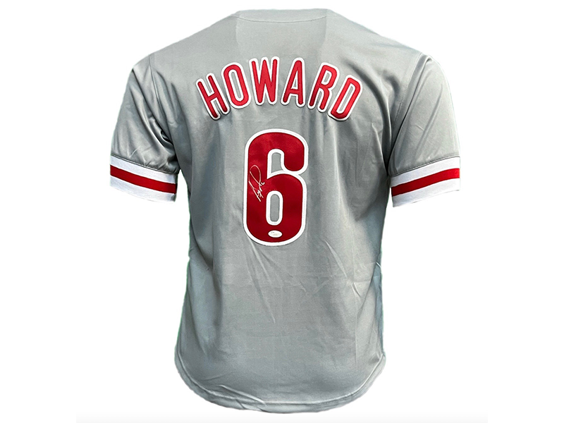 Ryan Howard Autographed Philadelphia Gray Baseball Jersey (JSA)