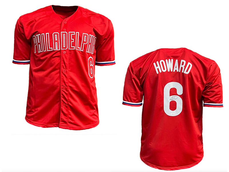 Ryan Howard Autographed Philadelphia Red Baseball Jersey (JSA)