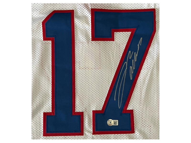 Josh Allen Autographed Pro Style White Football Jersey Beckett