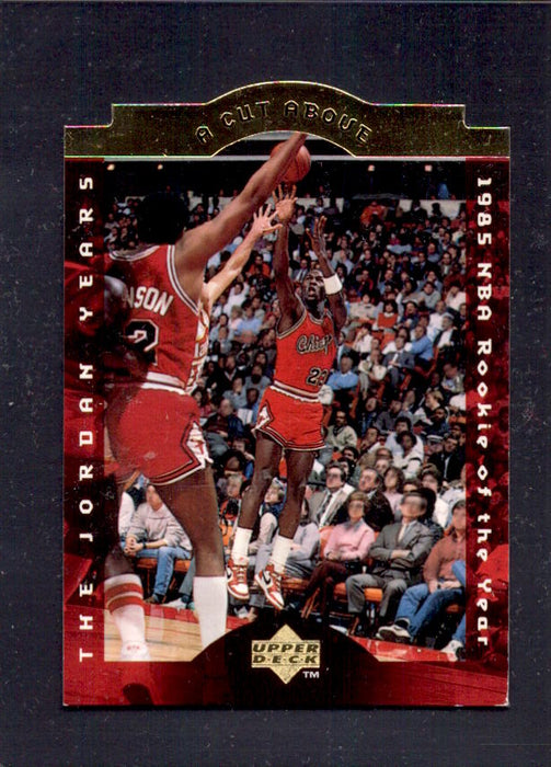 Michael Jordan Bulls #1 1996-1997 Upper Deck Collectors Choice NBA Basketball GOLD Die Cut Insert Card