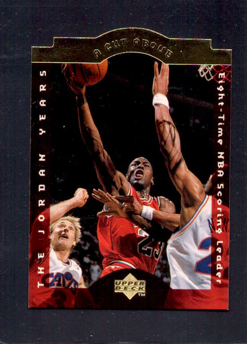 Michael Jordan Bulls #2 1996-1997 Upper Deck Collectors Choice NBA Basketball GOLD Die Cut Insert Card