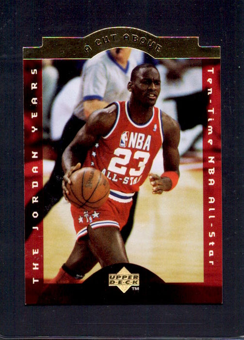 Michael Jordan Bulls #5 1996-1997 Upper Deck Collectors Choice NBA Basketball GOLD Die Cut Insert Card