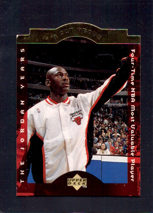 Michael Jordan Bulls #7 1996-1997 Upper Deck Collectors Choice NBA Basketball GOLD Die Cut Insert Card