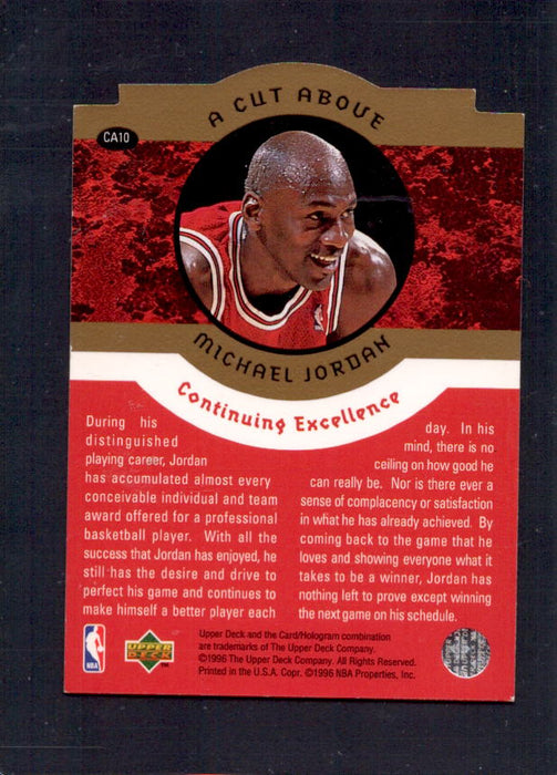 Michael Jordan Bulls #10 1996-1997 Upper Deck Collectors Choice NBA Basketball GOLD Die Cut Insert Card