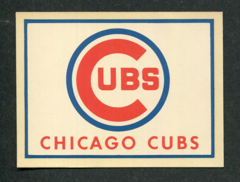 Chicago Cubs 1961 Fleer Major League Baseball Licensed Team Decal Card