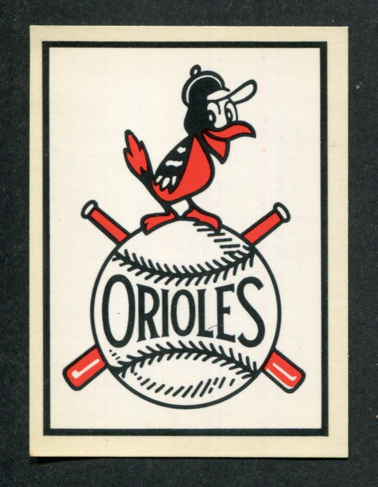 Baltimore Orioles 1961 Fleer Major League Baseball Licensed Team Decal Card